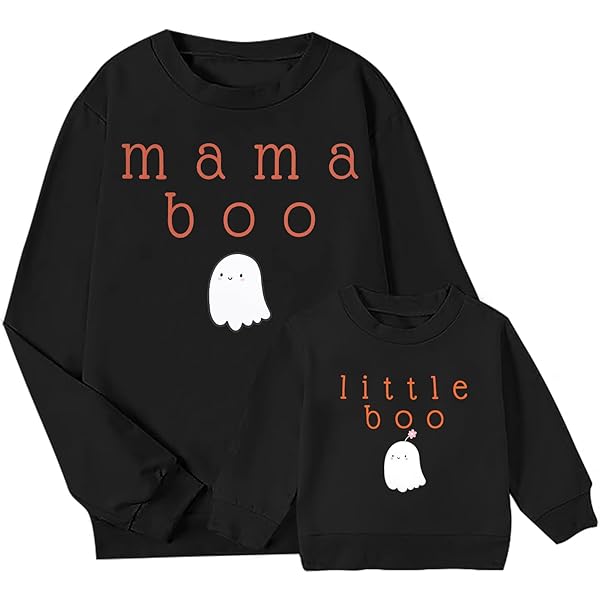 Amazon.com: Spooky Mama and Boo Thang Halloween Shirt